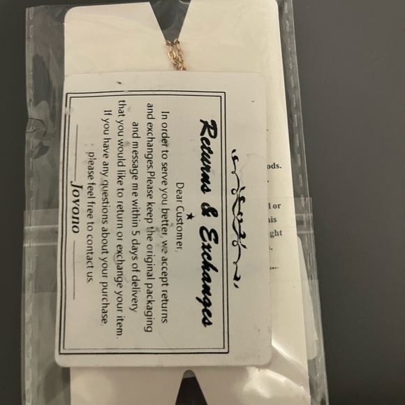 Cute A necklace with blue charm - Picture 3 of 4